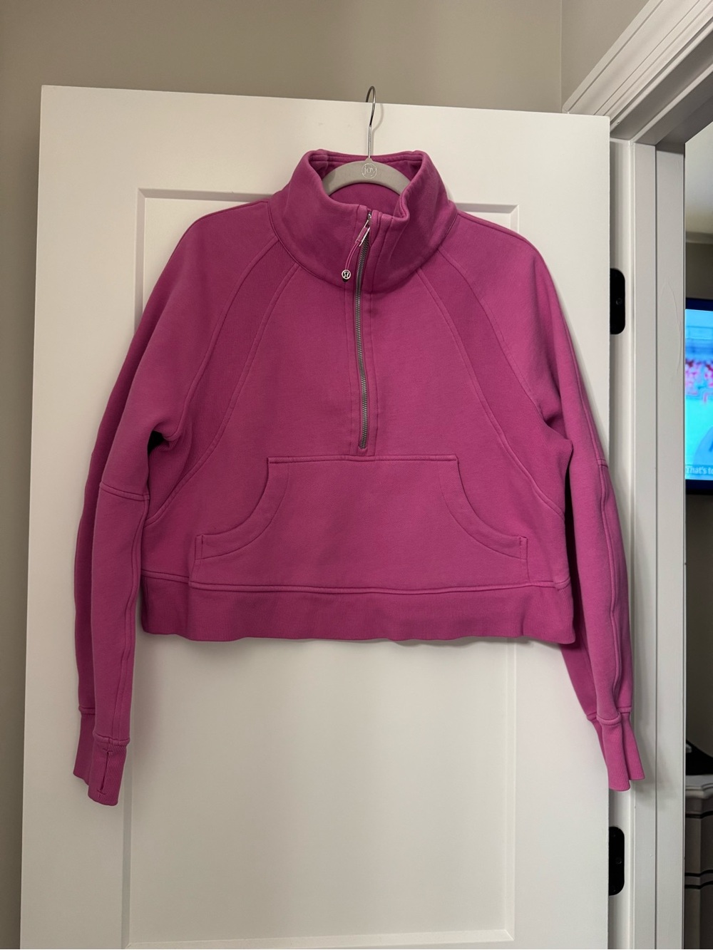 Lululemon Scuba Oversized Funnel-Neck Half-Zip - M/L - Velvet Dust